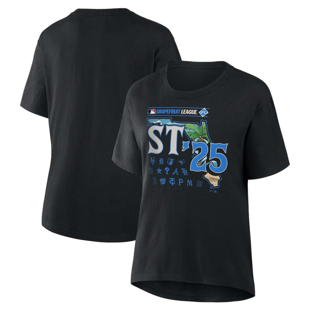 MLB Women's 2025 Spring Training Grapefruit League T-Shirt Black