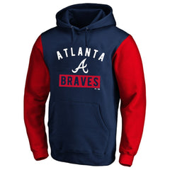 Ronald Acuna Jr. Atlanta Braves Profile Big & Tall Name & Number Fleece Pullover Hoodie Navy