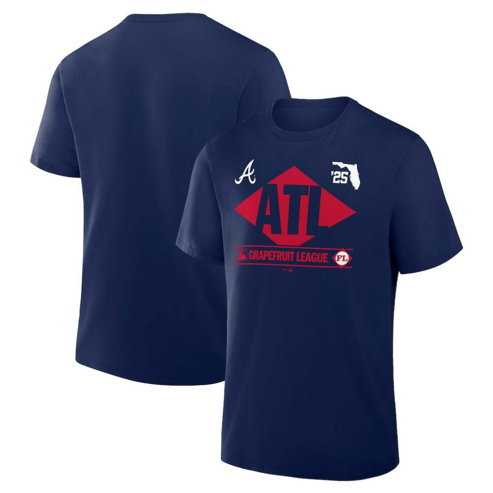 Atlanta Braves 2025 Spring Training Grapefruit League True Icon T-Shirt Navy