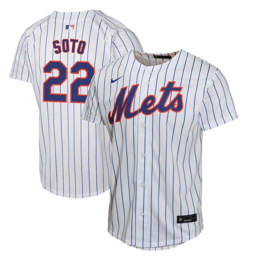 Juan Soto New York Mets Youth Home Game Player Jersey - White