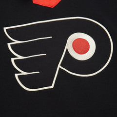 Philadelphia Flyers Mitchell & Ness Women's Heritage Lace-Up Pullover Sweatshirt Black