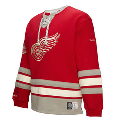 Detroit Red Wings Heritage Lace-Up Pullover Sweatshirt Red
