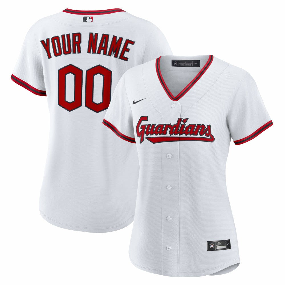 Cleveland Guardians Women's Home Custom Replica 2.0 Jersey - White
