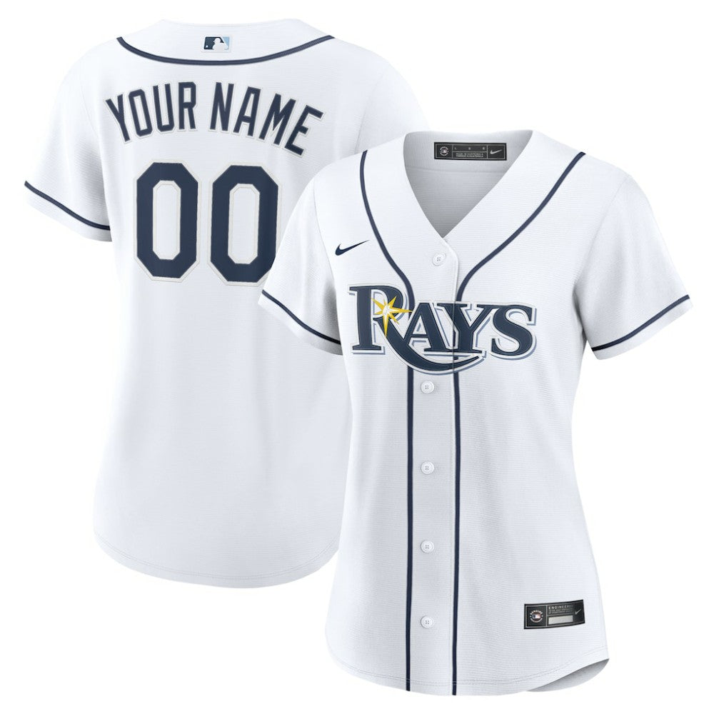Tampa Bay Rays Women's Home Custom Replica 2.0 Jersey - White