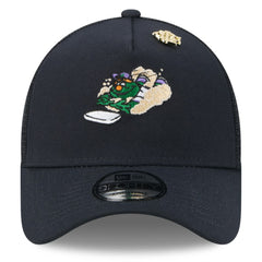 Boston Red Sox 2025 Big League Chew A-Frame 9FORTY Adjustable Trucker Hat Navy | New Era