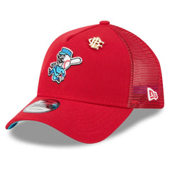 Cincinnati Reds 2025 Big League Chew A-Frame 9FORTY Adjustable Trucker Hat Red | New Era