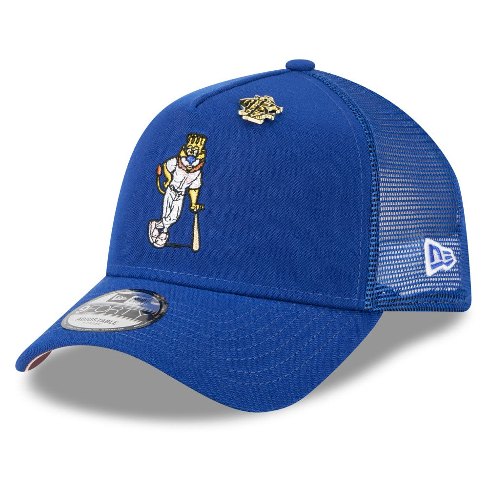 Kansas City Royals 2025 Big League Chew A-Frame 9FORTY Adjustable Trucker Hat Royal | New Era