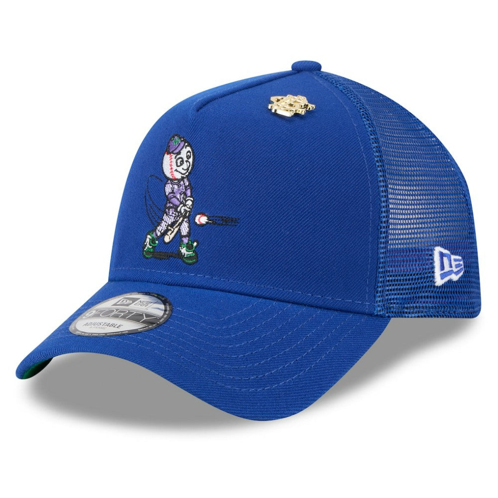 New York Mets 2025 Big League Chew A-Frame 9FORTY Adjustable Trucker Hat Royal | New Era