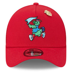 Philadelphia Phillies 2025 Big League Chew A-Frame 9FORTY Adjustable Trucker Hat Red | New Era