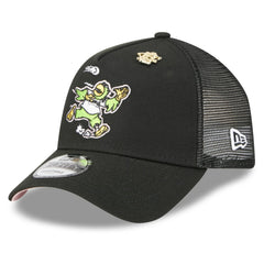 Pittsburgh Pirates 2025 Big League Chew A-Frame 9FORTY Adjustable Trucker Hat Black | New Era