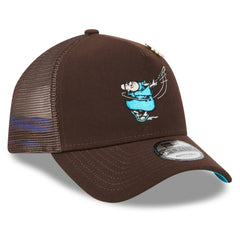 San Diego Padres 2025 Big League Chew A-Frame 9FORTY Adjustable Trucker Hat Brown | New Era