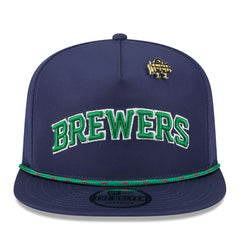 Milwaukee Brewers 2025 Big League Chew Golfer Snapback Hat Navy | New Era