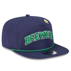 Milwaukee Brewers 2025 Big League Chew Golfer Snapback Hat Navy | New Era
