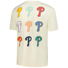 Philadelphia Phillies Ransom Note Oversized T-Shirt Cream | New Era