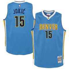 Nikola Jokic Denver Nuggets Youth 2016/17 Hardwood Classics Swingman Jersey sale - Light Blue