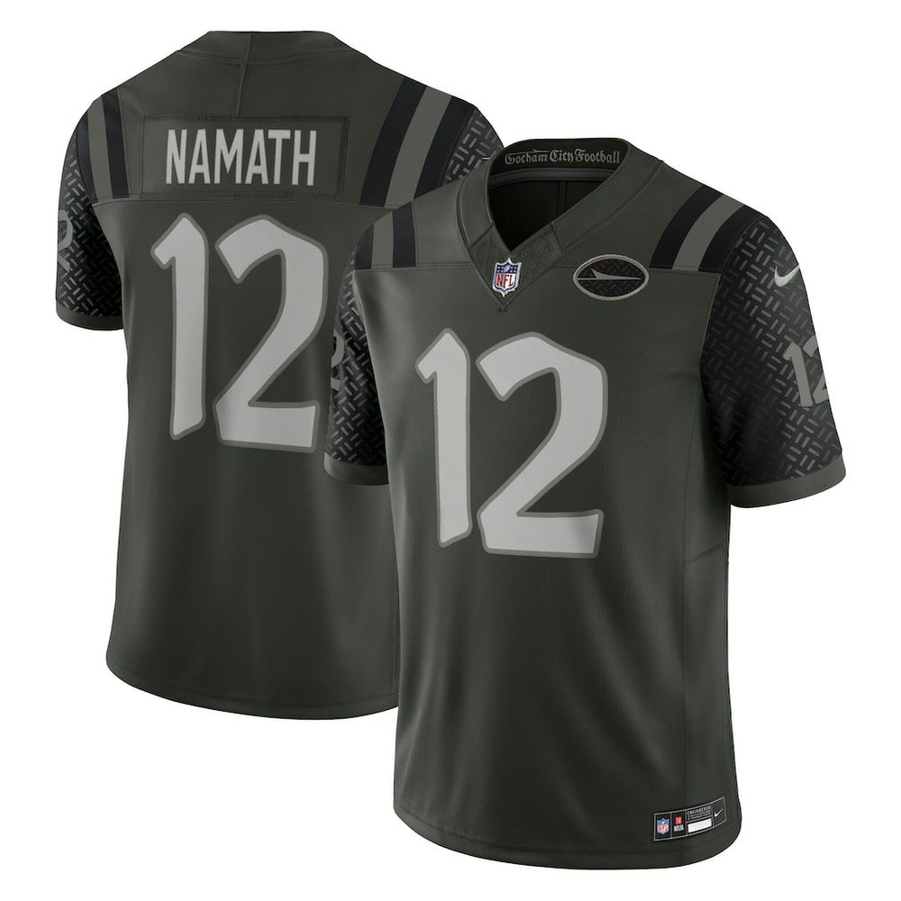 Joe Namath New York Jets 2025 Rivalries Collection Retired Player Limited Jersey - Gotham Green