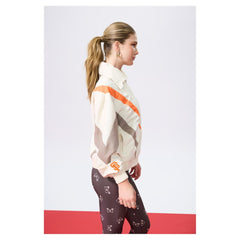 San Francisco Giants Terez Women's Ripstop Chevron Quarter-Zip Pullover Cream