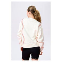 Los Angeles Dodgers Terez Women's Baseball Stitch Pullover Sweatshirt Cream