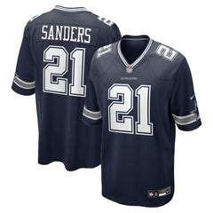 Deion Sanders Dallas Cowboys Team Retired Player Game Jersey - Navy