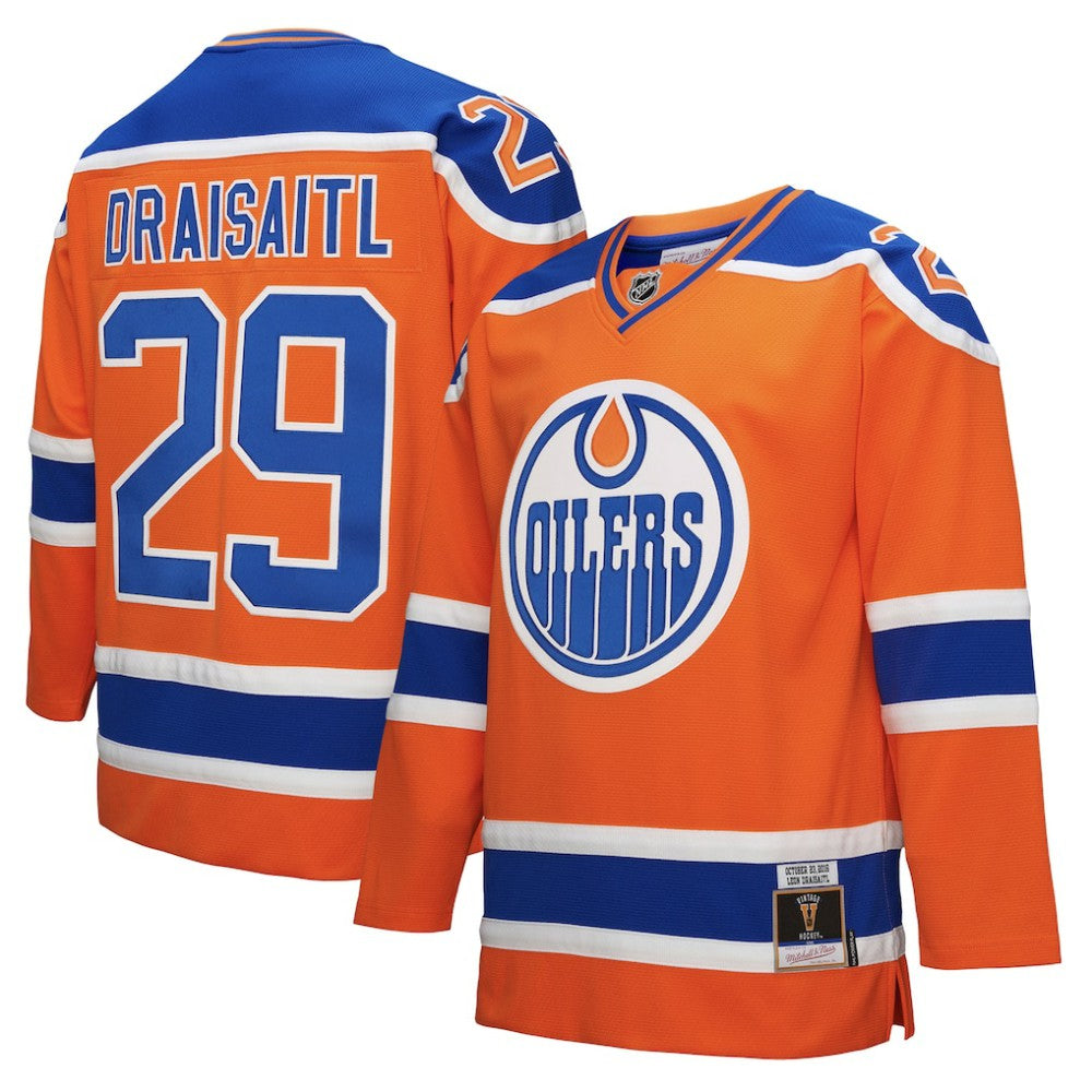 Leon Draisaitl Edmonton Oilers Mitchell & Ness Power Play Jersey Orange