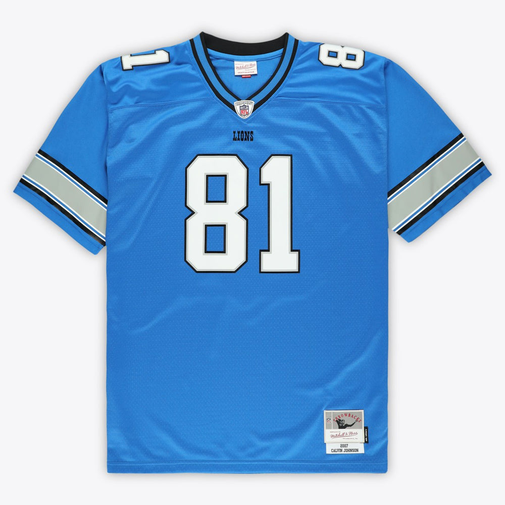Calvin Johnson Detroit Lions Big & Tall 2007 Legacy Retired Player Jersey - Blue for sale