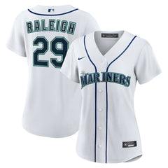 Cal Raleigh Seattle Mariners Women's Home Replica Jersey - White