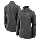 Vegas Golden Knights Fanatics Women's Authentic Pro Rink Quarter-Zip Pullover Charcoal
