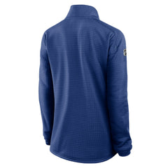 Vancouver Canucks Fanatics Women's Authentic Pro Rink Quarter-Zip Pullover Blue