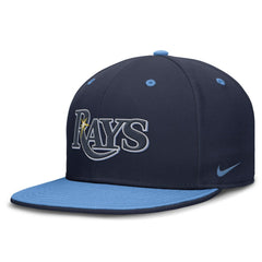 Tampa Bay Rays True Primetime Two-Tone Performance Fitted Hat Navy/Light Blue | Nike