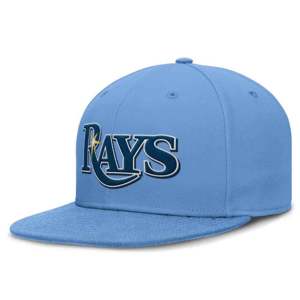 Tampa Bay Rays True Round Bill Performance Fitted Hat Light Blue | Nike