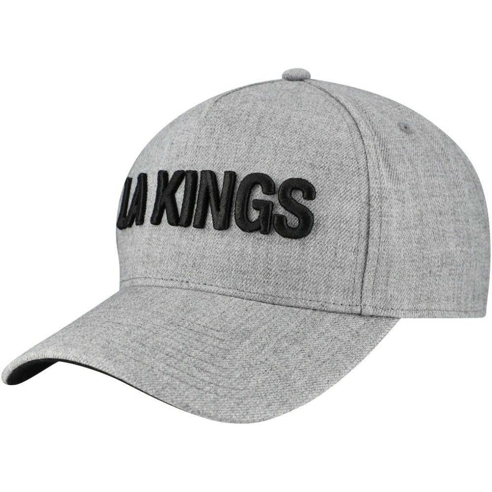 Los Angeles Kings Fanatics Elements A-Frame Leather Strapback Hat Heather Gray