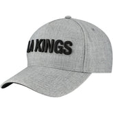 Los Angeles Kings Fanatics Elements A-Frame Leather Strapback Hat Heather Gray