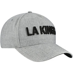 Los Angeles Kings Fanatics Elements A-Frame Leather Strapback Hat Heather Gray