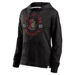 Ottawa Senators Fanatics Women's True Classic Pullover Hoodie Heather Black