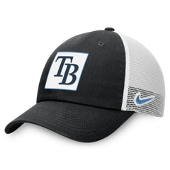 Tampa Bay Rays Rise Adjustable Trucker Hat Black | Nike