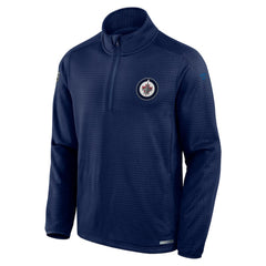 Winnipeg Jets Fanatics Authentic Pro Rink Quarter-Zip Top Navy