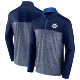 Winnipeg Jets Fanatics Iconic Defender Quarter-Zip Jacket Navy
