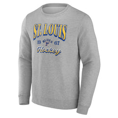Fanatics St. Louis Blues Gray Nimbus Fleece Pullover Sweatshirt