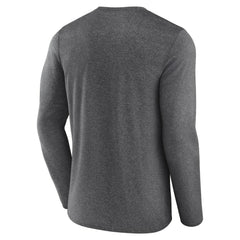 Los Angeles Kings Fanatics Sweep Iconic Synthetic Long Sleeve T-Shirt Heather Charcoal