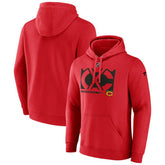 Chicago Blackhawks Fanatics Fleece Pullover Hoodie Red