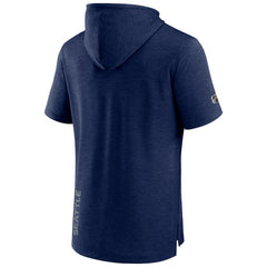Seattle Kraken Fanatics Authentic Pro Pullover Hoodie Heather Deep Sea Blue