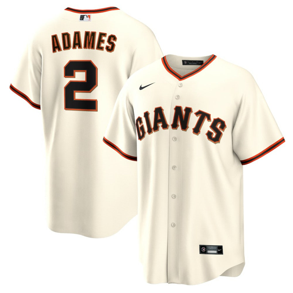 Willy Adames San Francisco Giants Home Replica Jersey - Cream