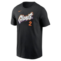 Willy Adames San Francisco Giants 2025 City Connect Fuse Name & Number T-Shirt Black | Nike