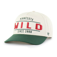Minnesota Wild '47 Expansion Debut Two-Tone Hitch Adjustable Hat Cream/Green