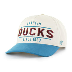 Anaheim Ducks '47 Expansion Debut Two-Tone Hitch Adjustable Hat Cream/Teal