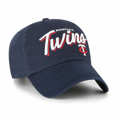 Minnesota Twins Women's Ariana Clean Up Adjustable Hat Navy | 47 brand
