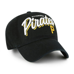 Pittsburgh Pirates Women's Ariana Clean Up Adjustable Hat Black | 47 brand