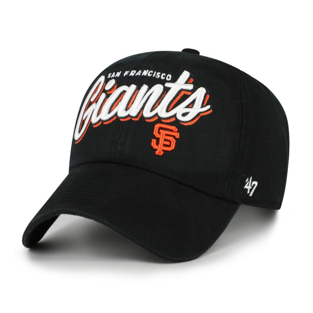 San Francisco Giants Women's Ariana Clean Up Adjustable Hat Black | 47 brand