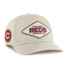 Cincinnati Reds Cairn Hitch Adjustable Hat Khaki | 47 brand