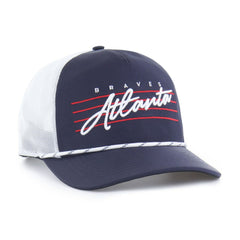 Atlanta Braves Brrr Downburst Mesh Hitch Adjustable Hat Navy | 47 brand